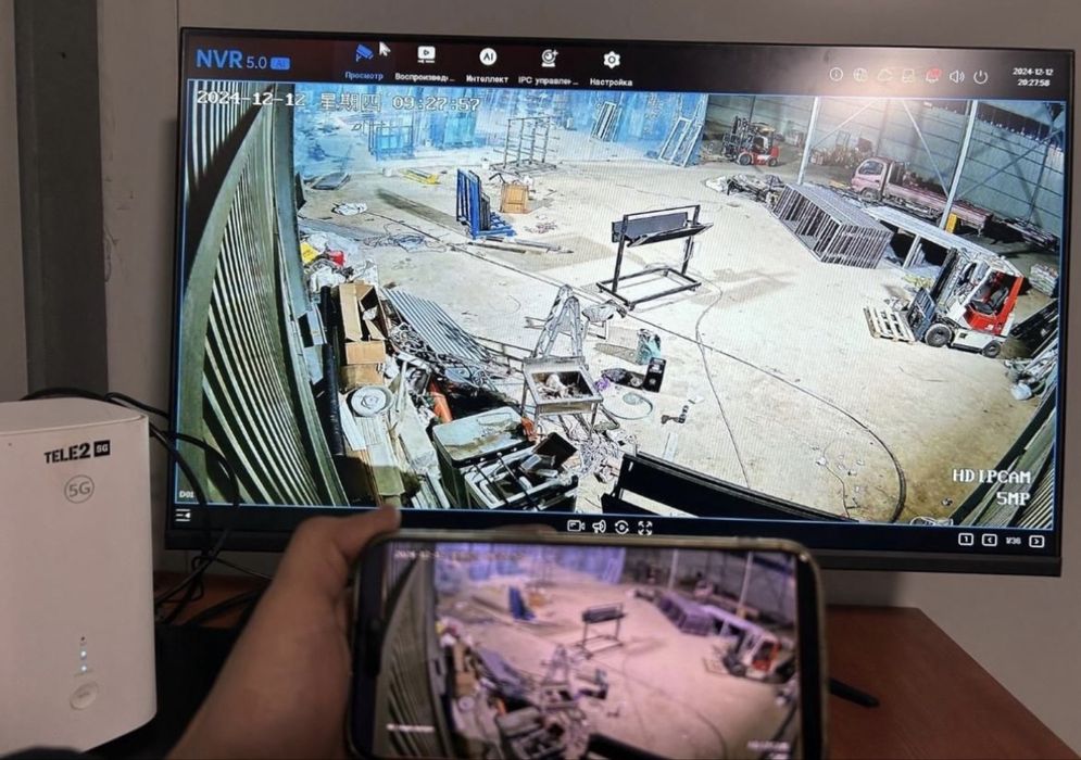 Установка камер видеонаблюдения