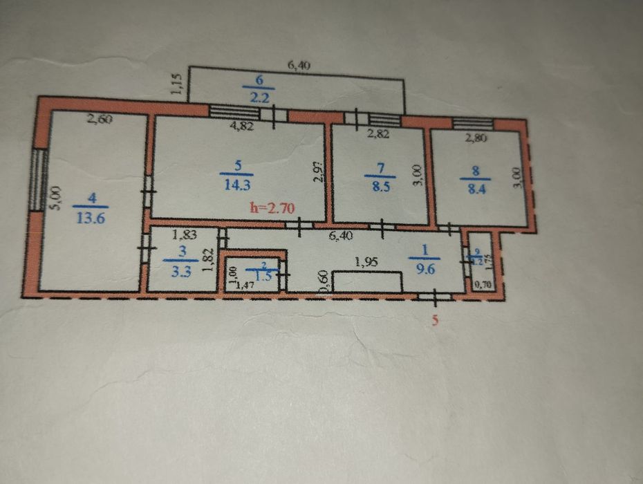 Продается 3х комнатная квартира..