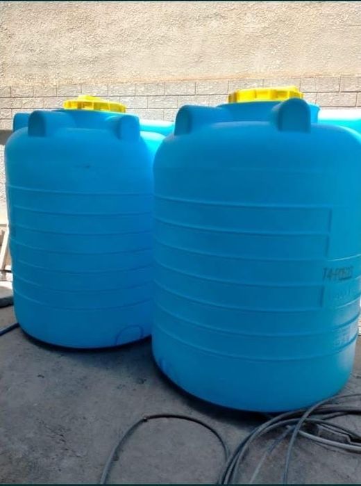 Бочка (новый) 1500 литров пластиковая круглая для воды и топлива
