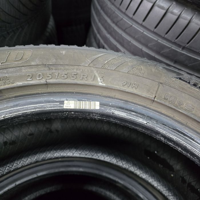 2x 205/55/16 M+S DUNLOP Stare excelentă
