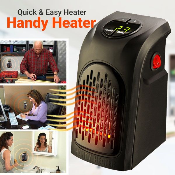 ТВ ХИТ 400W Handy Heater отоплителна печка духалка мини климатик парно