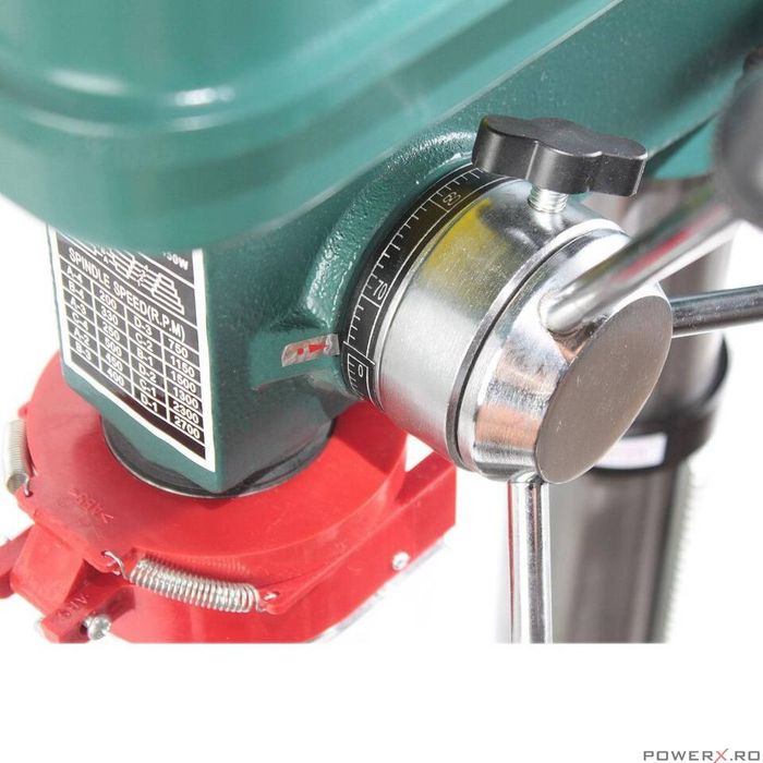 Masina de gaurit fixa cu coloana, de banc, 1450 W, 12 viteze, Kraft