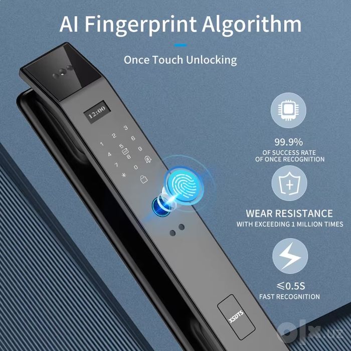 Умный замок с распознаванием лица отпечатков и видеоглазком Smartlock