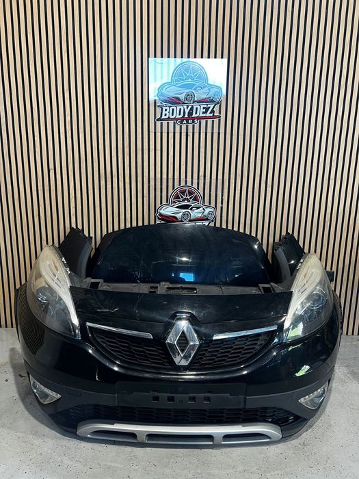 Fata completa Renault Scenic 3 facelift Xmod fabricatie 2013 capota bara completa daylight far aripa trager radiator ventilator