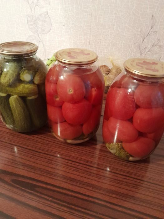 Маринованные помидоры и огурцы