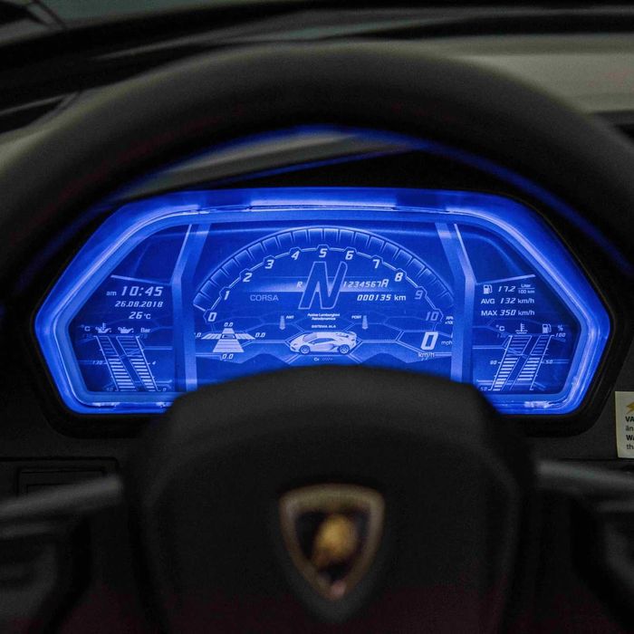 Masinuta electrica Lamborghini SVJ 24V 2x 250W Drift Edition White