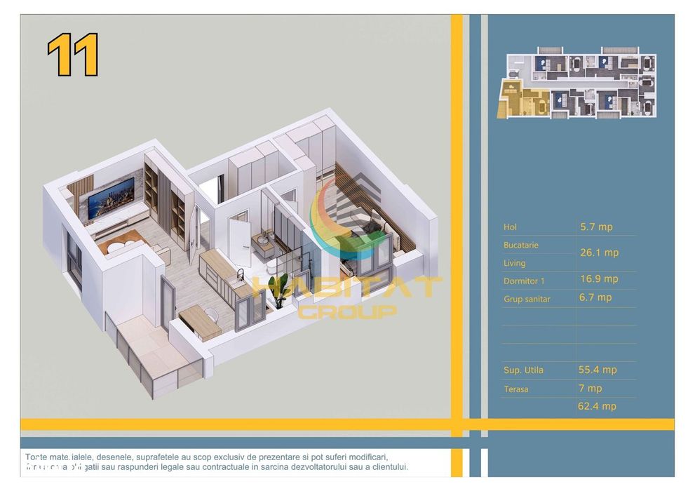 Apartament 2 camere - metrou Nicolae Teclu