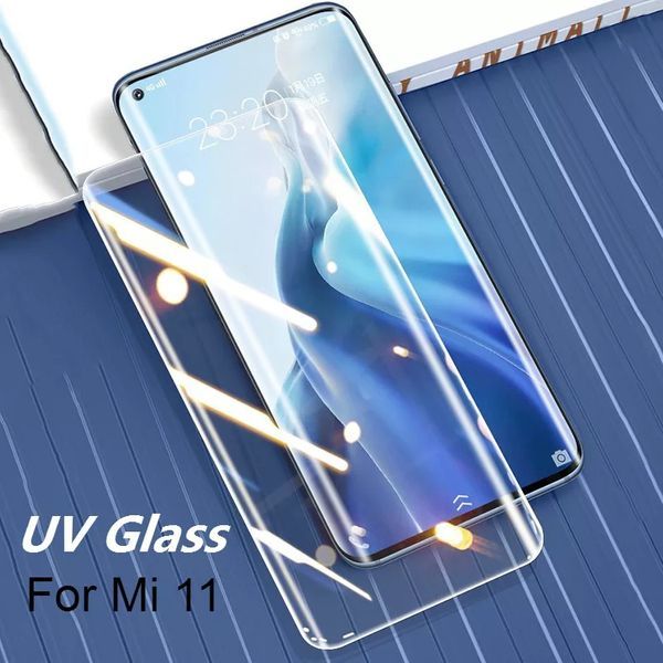 Xiaomi Mi 10 11 Ultra / 3D UV ТЕЧНО ЛЕПИЛО Стъклен протектор