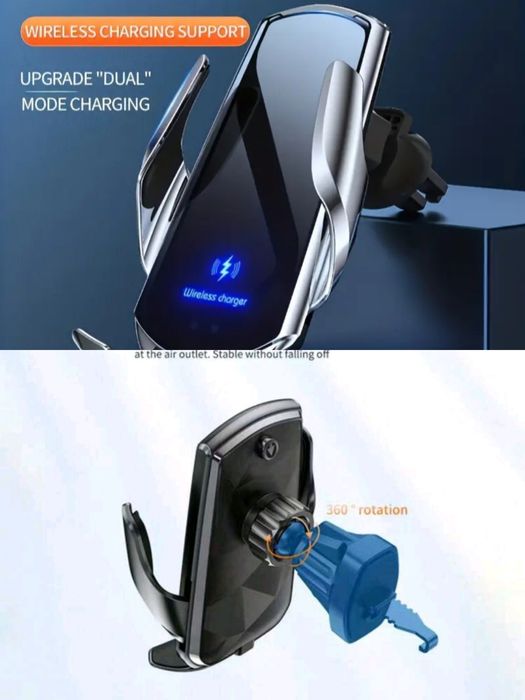 15W бързо безжично зарядно за автомобил