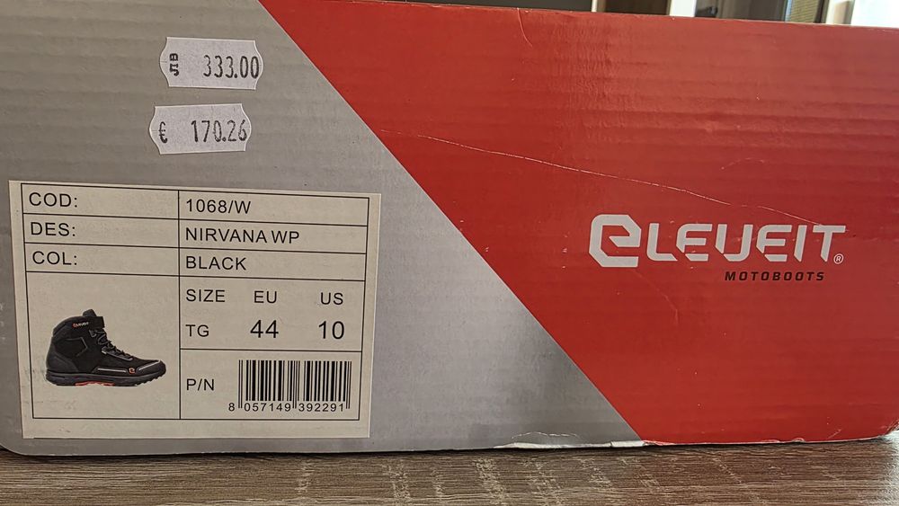 Eleveit Nirvana WP Black Мотo Боти  44