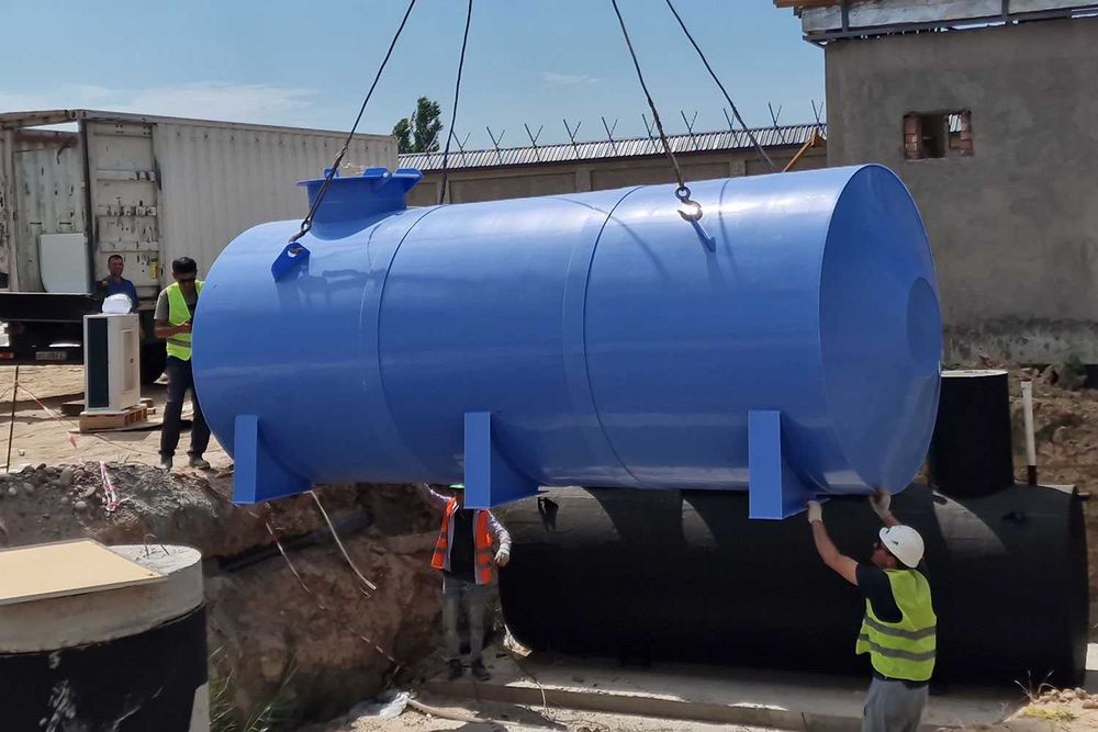 Polipropilen eko-baklar, yomkostlar 100 tonnagacha ichimlik suv uchun