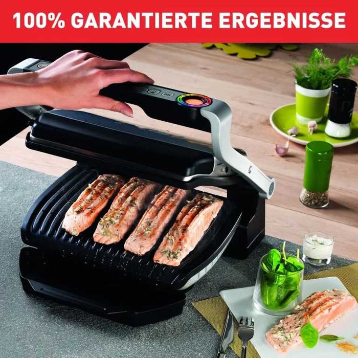 Електрическа скара Tefal OptiGrill+ GC712D 2000 W с допълнителни плочи за гофрети