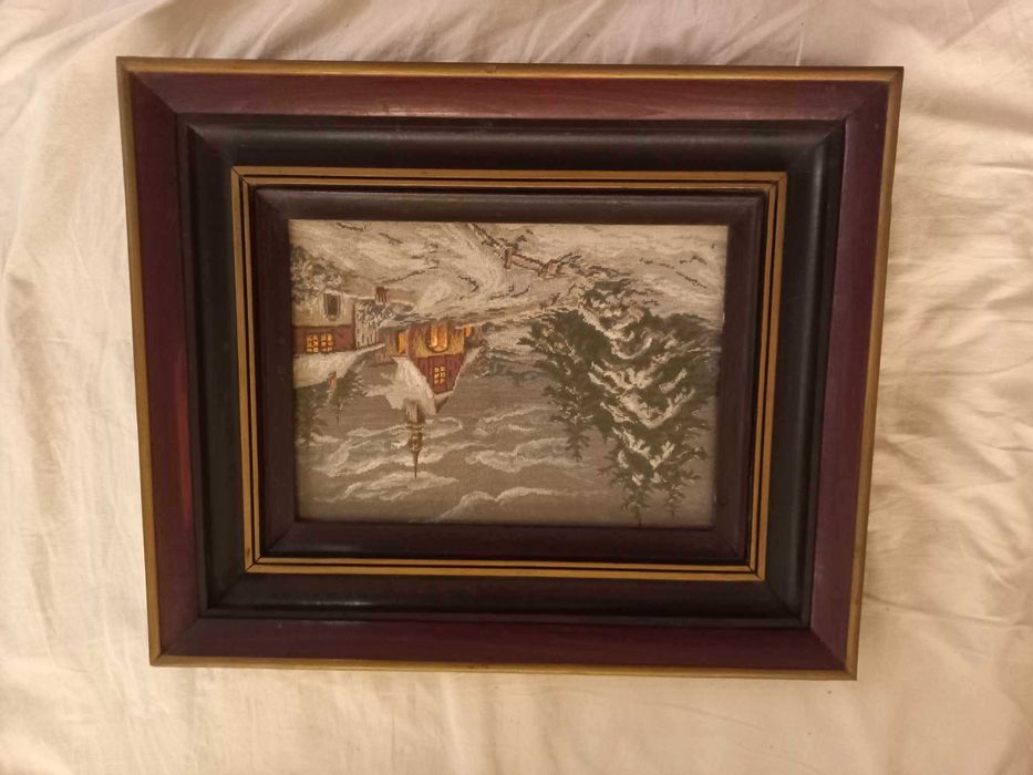 Гоблени Зима с Параклис, Мост Мостар, Мадона с грозде, Скалната мадона