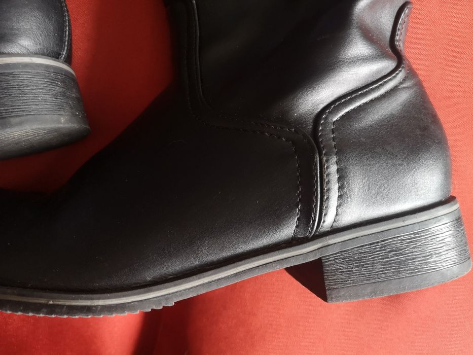 Cizme negre, înalte, comode,  37, fermoar