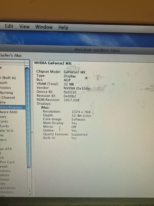 iMac G4 (2002) MacOs X 10.5 Leopard