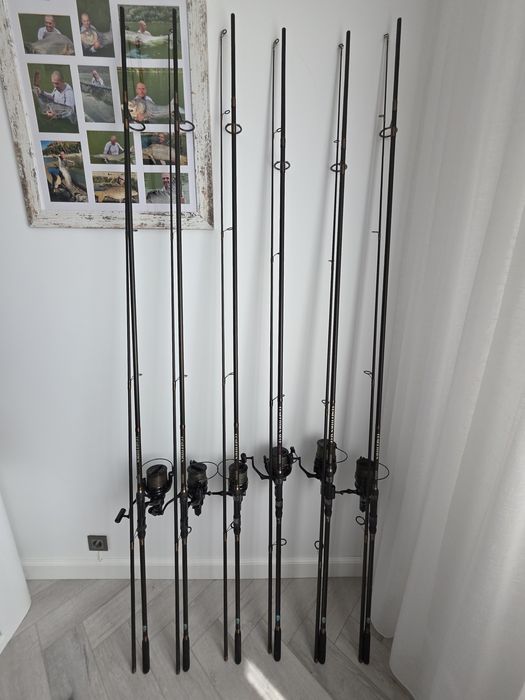 Set pescuit crap 6 lansete Baracuda compe 6 mulinete Prologic rodpod cobra zarguzon penar caperlan mulinete noi