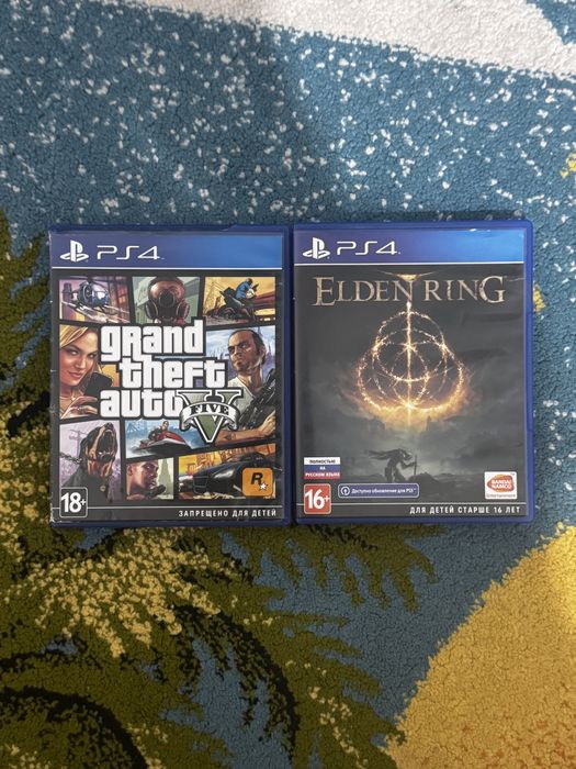 Игры на пс4 Элден ринг и гта5