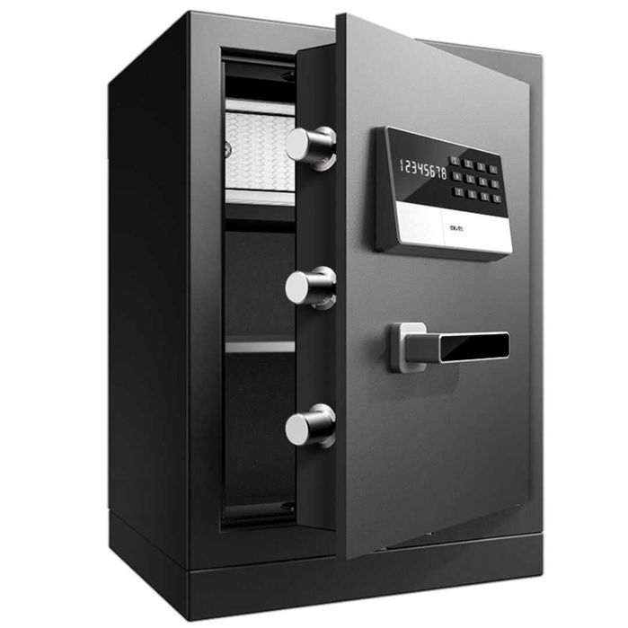 Сейф Deli "3654A", электронный код + ключ, 585х410х340 мм, 39 кг