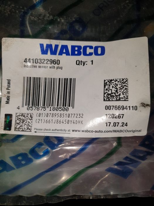 Senzor abs wabco 4410322960...și cantar wabco 4640061000.