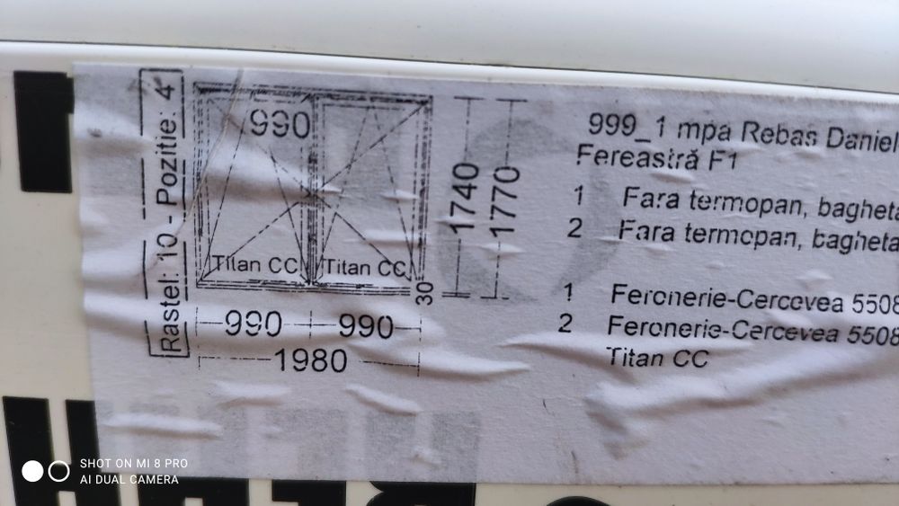 NOU Fereastra Rehau--70 Alb ,sticla 24mm argon