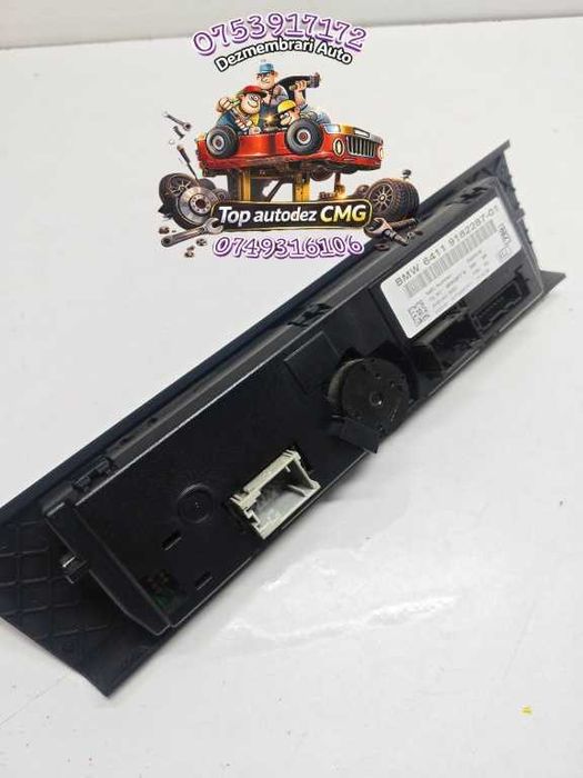Panou clima Bmw Seria 3 E90 E91 E92 E93 6411 9182287 01 climatronic Seria 1 E87 E81 E88 comanda AC aer conditionat