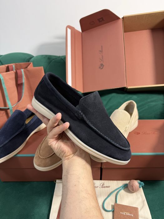Mocasini Loro Piana piele naturala 100% Full Box colectie noua