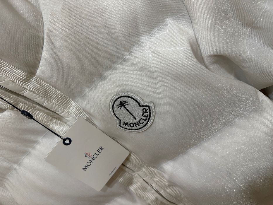 Яке Palm Angels x Moncler бяло размер Л