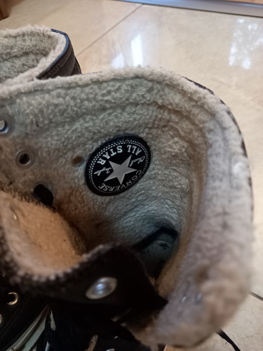 Зимни кецове Converse  естествена кожа