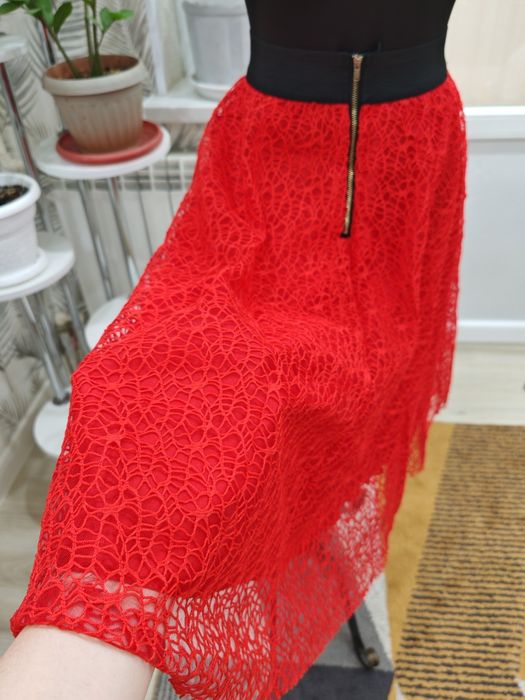 Юбка гипюр новая