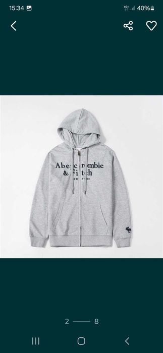 Толстовки "Abercrombie & Fitch".