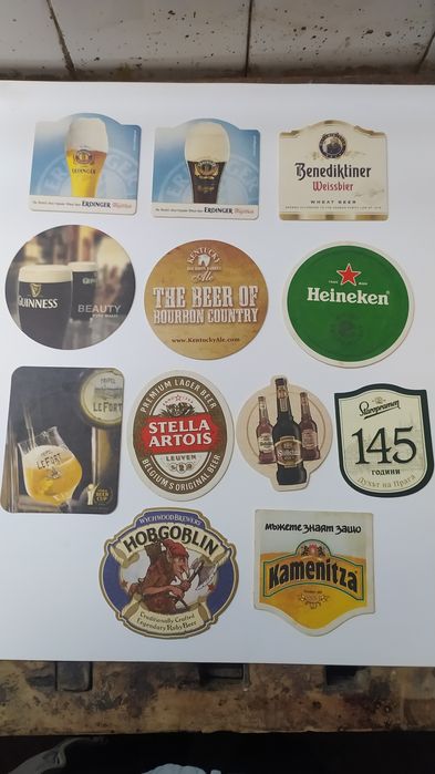 продавам подложки за бира за ценители и колекционери