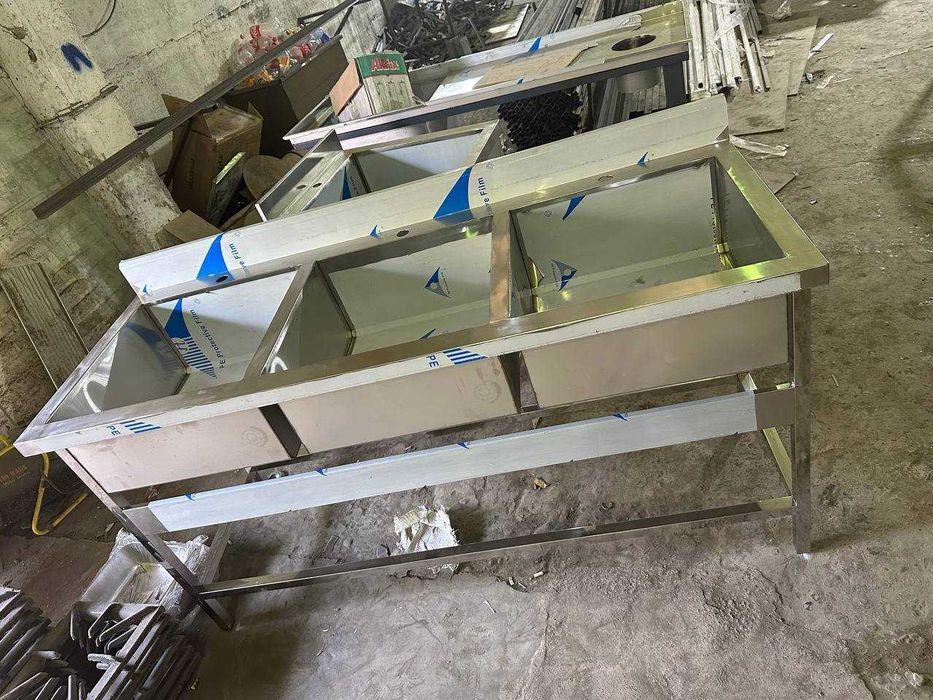 Мойка моечная ванна moyka нержавейка nerjaveyka кафе oshxona стол stol