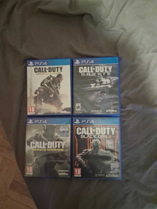 Call of duty ghosts,infinite warfare,advanced warfare, black ops 3 ps4