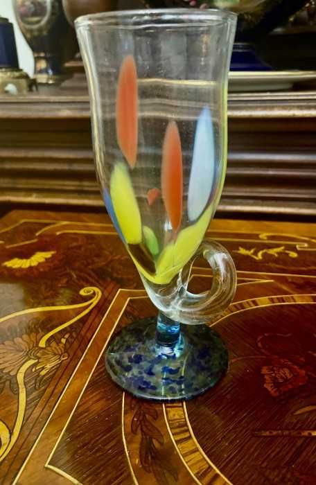 Rafinat lot-cupe Burchetta Dansk-mini vaza Murano-Italia