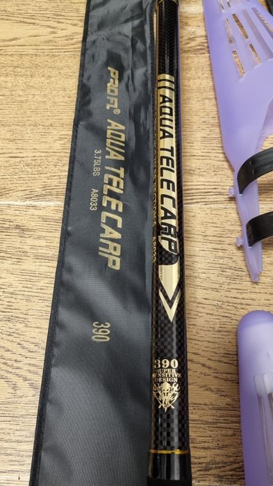 SET 4 Lansete Crap PRO FL AQUA TELECARP 3.9m 3.75 LBS NEW 2024