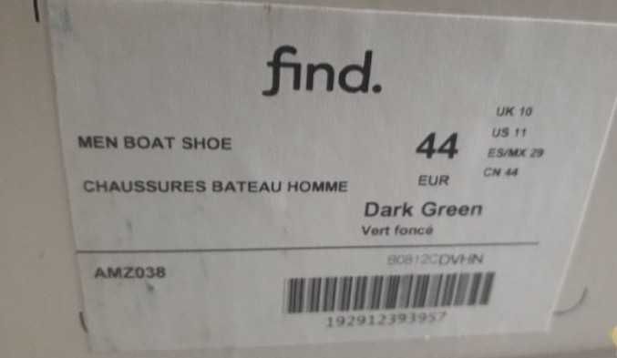 Мъжки мокасини Find, номер 43 и 44, Естествена кожа, нови