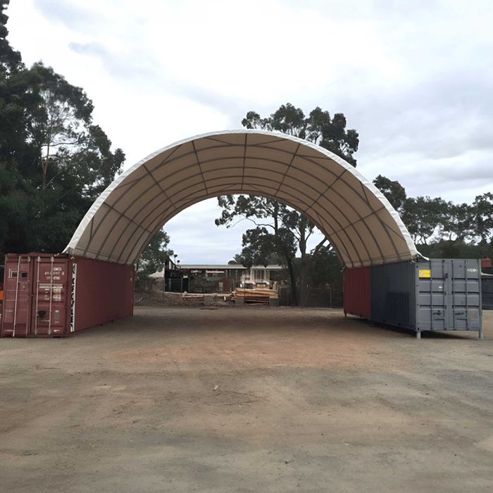 Cort container 10m x 12m pe containere de 40'