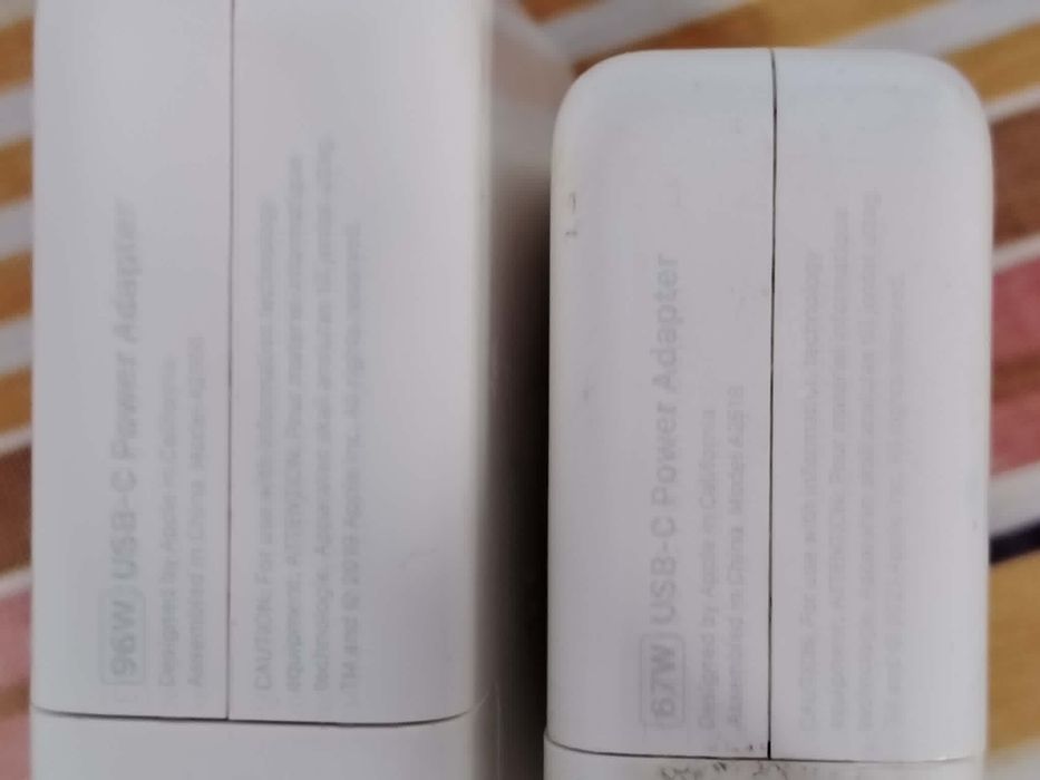 Зарядно Apple 96W USB-C Power Adapter. Универсално за много модели.