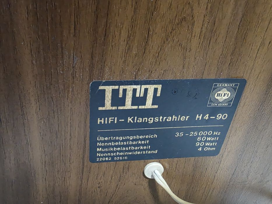 Тонколони ITT H 4-90 Schaub-Lorenz