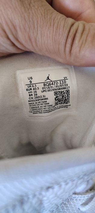 Ghete Air Jordan 1 Mid BQ6472-110 Femei Alb Nr. 40.5