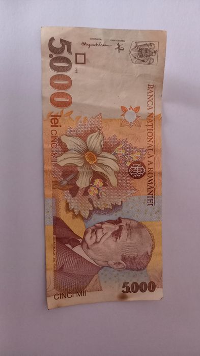 Bancnota veche 5000 lei