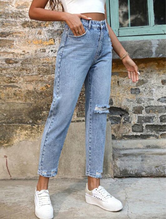 Дънки тип mom fit