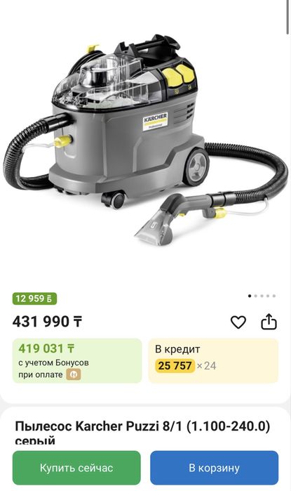 Моющий пылесос Karcher Puzzi