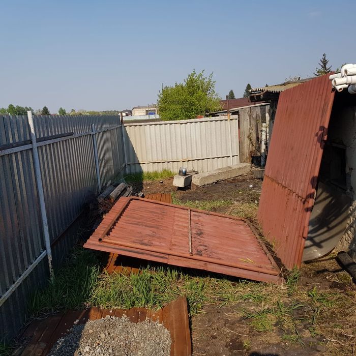 Ворота из волнового профиля