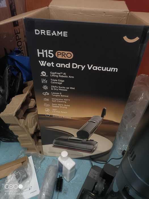 Вертикална прахосмукачка за мокро и сухо почистване Dreame H15 Pro HHR46A, 21000Pa, 400W