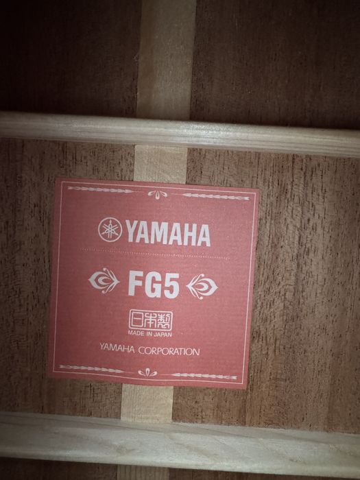 Акустическая гитара Yamaha FG5 Gloss.