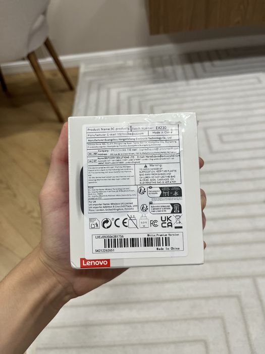 Наушники Lenovo неиспользованные