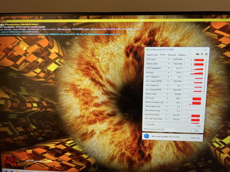 RTX 3070 Palit Gaming Pro 8gb