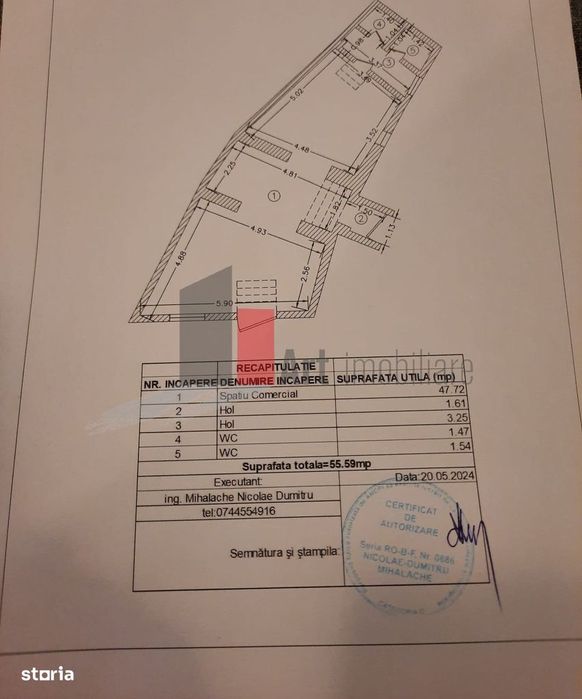 Spatiu comercial de inchiriat in zona Piata Matache/Gara de Nord/ Zona