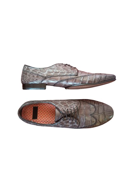 Итальянский туфли из кожи крокодила
